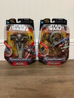 Star Wars Transformers Action Figures (2) Hasbro 2007 (Factory Sealed/Never Opened)