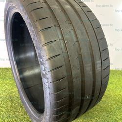 U182  275 35 21 103Y  Michelin  Pilot Sport 4S  One Used Tire 80% Life 