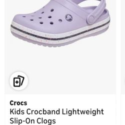 Kids’ Crocs – Size 7, Purple (Brand New in Bag)