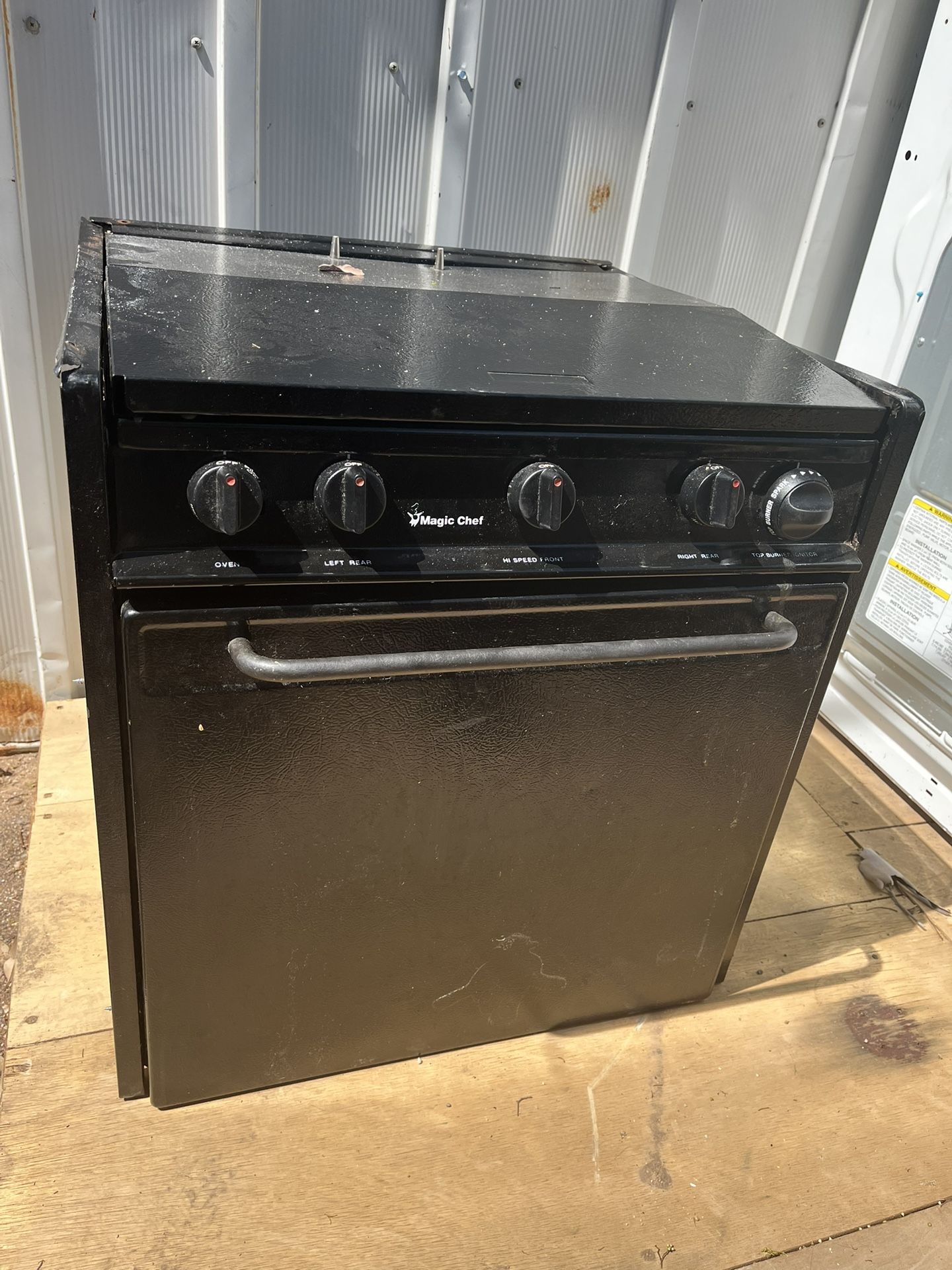PROPANE 3 BURNER RV STOVE OVEN