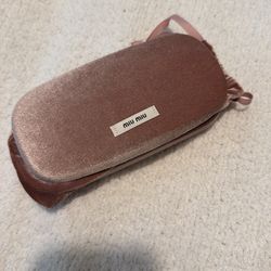 Miu Miu Green Designer Sunglasses w/ Case – Gold Logo Detail