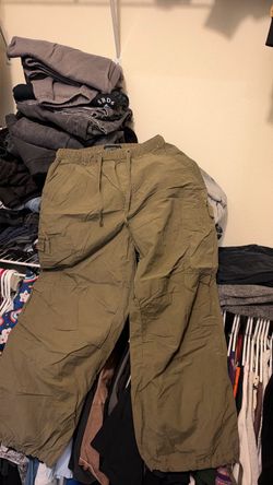 green aeropostale xs parachute cargo pants