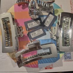 4 Hair Clips New 