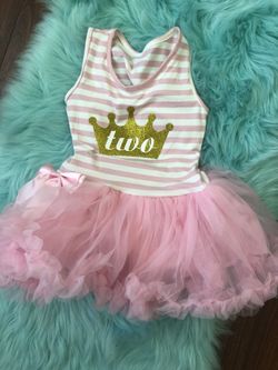 Brand New two 2nd birthday dress