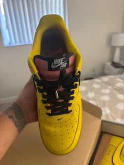 Nike Air Force 1 Yellow Low-Top Sneaker