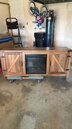 Fire place entertainment center