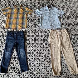Boy Flannel Shirts & Jeans Size 6/7