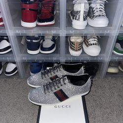 Gucci Web Sneaker “Glitter Studs”