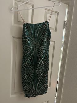 Green Sequin Homecoming Dress/party Dress
