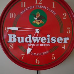 Budweiser  Electric  Clock