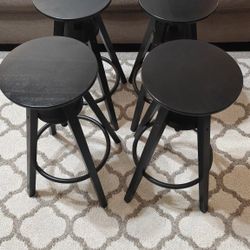 Bar stools Black IKEA DALFRED