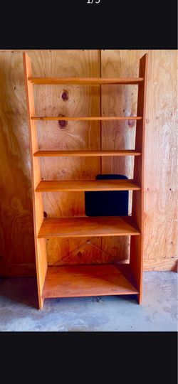 Solid Wood Designer Bookshelf – Must Sell This Weekend – $75