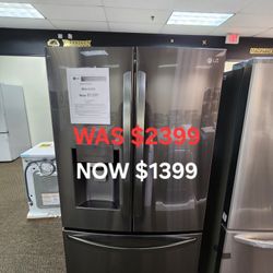 28 Cu. Ft. 3 Door French Door Refrigerator With ICE Maker, Ice And Water
