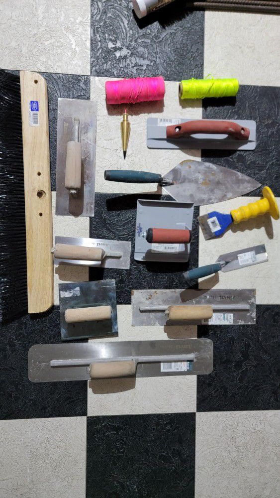 Assorted Concrete/Masonry Tools