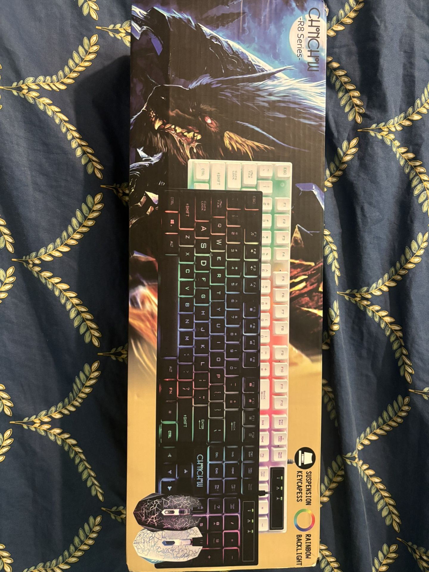 CHNCHW R8 RGB Backlit BLACK Gaming Keyboard