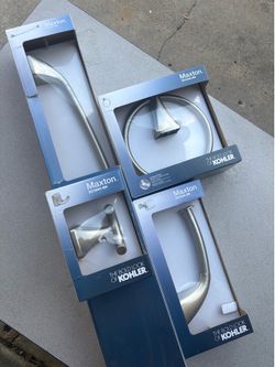 KOHLER Maxton Bathroom Accessories Bundle Deal. New