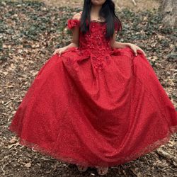 red dress, size 8-10