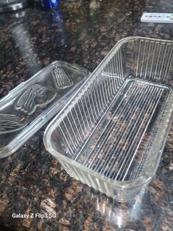 Glass Butter Contener