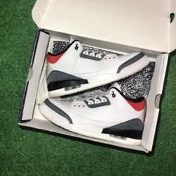 jordan 3 fire red denim size 13