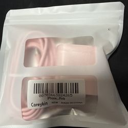 Pink iPhone Charging Cable & Adapter – New