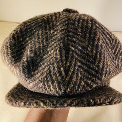 🎩🔥size Small Vintage Irish Tweed Newsboy Cap – Jonathan Richard × Benson Hats Brooklyn – Classic Heritage Wool