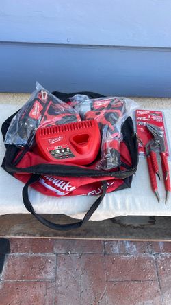 Brand New Milwaukee 12V Combo Kit W/ 2 PC. Straight Jaw Pliers