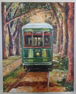 Original Painting by Diane Millsap "St. Charles Streetcar Line" 2010