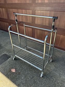Adjustable Clothing Rack with Storage