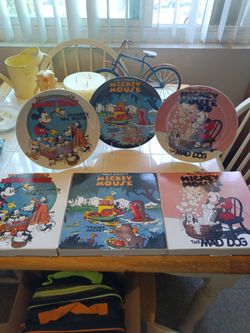 Mickey mouse # collectors plates set of 3