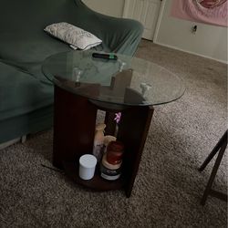 Woden/ glass coffee table