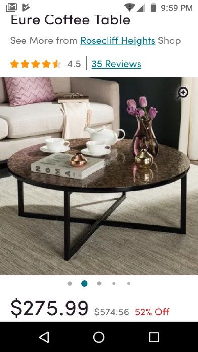 NIB Eure coffee table