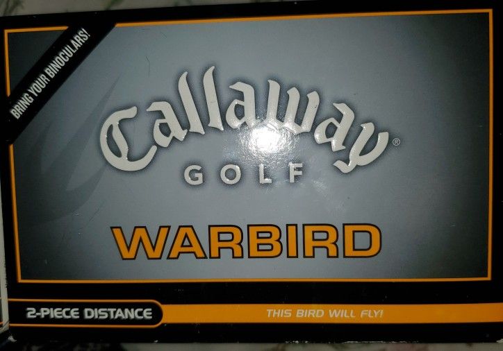 A dozen Callaway Warbird golf balls
