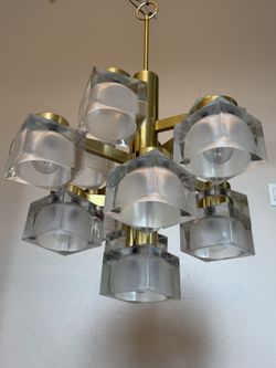 PRICE DROP!! Vintage 1970s MCM Gaetano Sciolari Chandelier