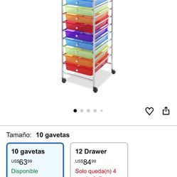 10 Drawers Shelf In Good CONDITION  P/firm