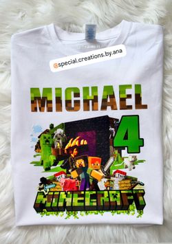 Personalized Birthday Boy Shirt 💚 I can do any theme for your occasion