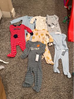 Set of 9 pjs (9 months) all for $30- 3 have tags