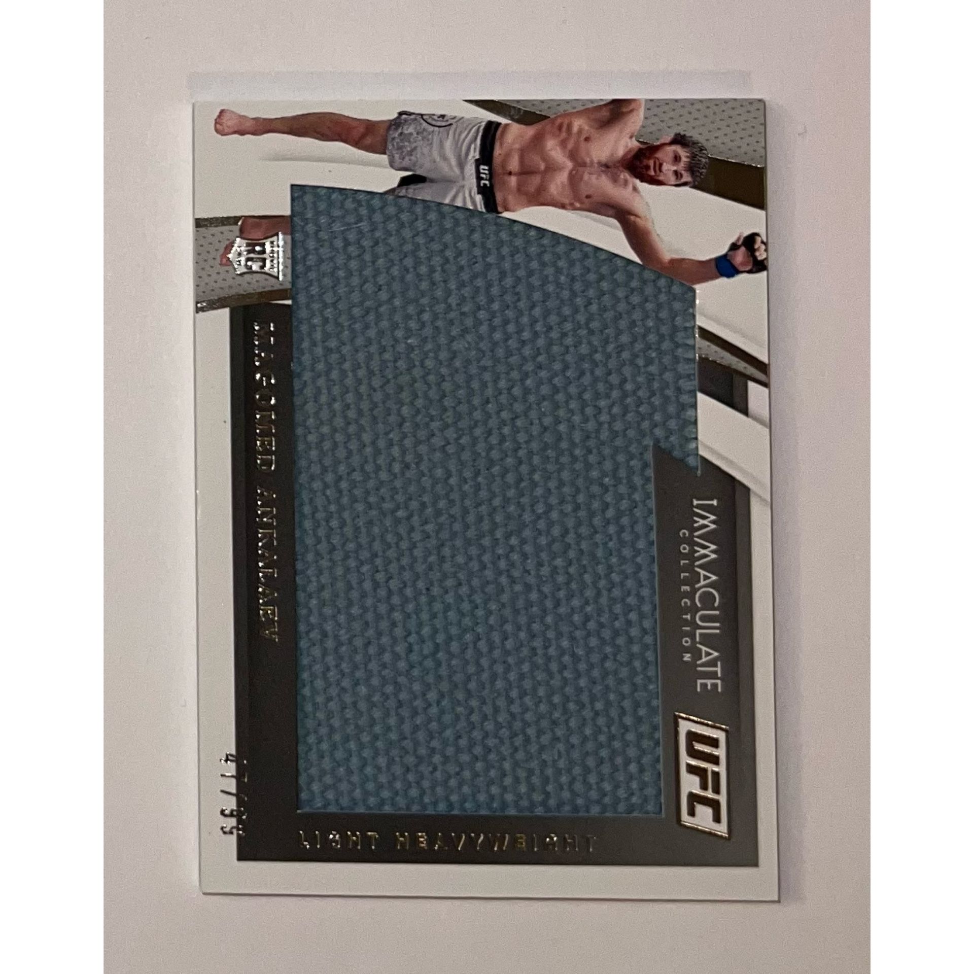 Magomed Ankalaev RC 2021 Panini Immaculate Fight Mat /99 Relic Patch Memorabilia Rookie 