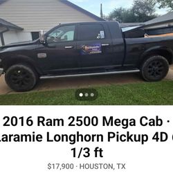 Blue Title Ram 2016 4x4 6.7