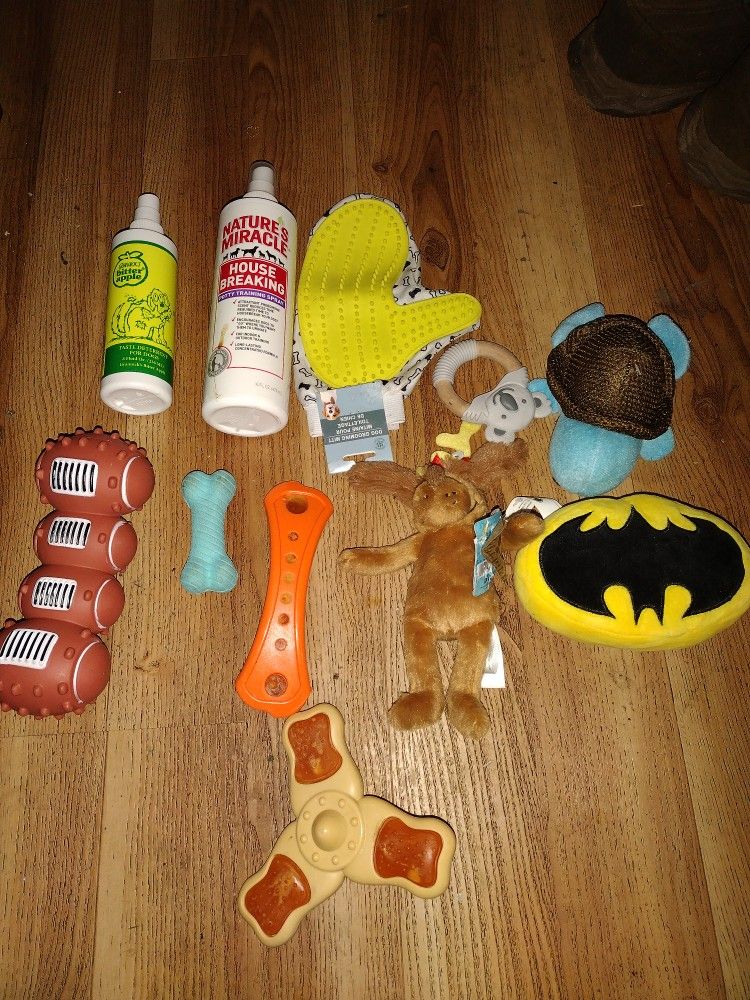 Puppy Toys And Non Bitting Spray
