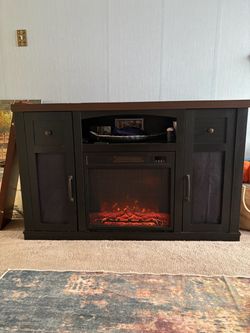 Electric Fireplace TV Stand / Entertainment Center w/ Remote