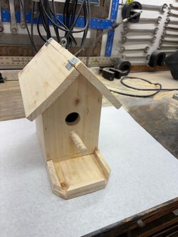 Cedar birdhouse