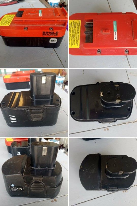 MISCELLANEOUS POWER TOOL BATTERIES $5 EACH