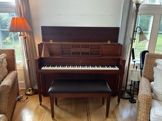 Sable Steinway Upright Piano