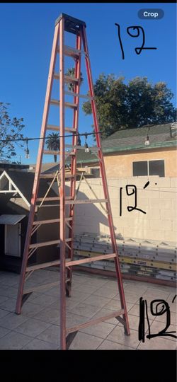 Excellent condition, 12 feet and more sizes available fiberglass Ladders