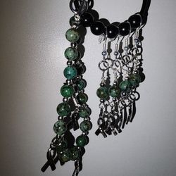 African Turquoise Jasper And Cancer Awareness Set