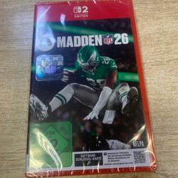 Nintendo Switch 2 Madden 2026 Brand New Sealed In Plastic Retail For $69.99 Today $50 FIRM 