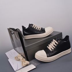 Rick Owens Leather Low Sneakers 20