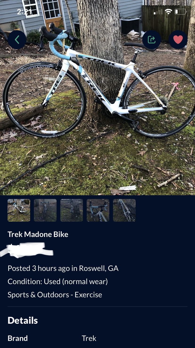Trek Madone bike
