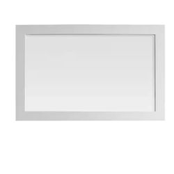 Home Decorators Collection Gigi 36 in. W x 24 in. H Rectangular Framed Wall Mount Bathroom Vanity Mirror in White