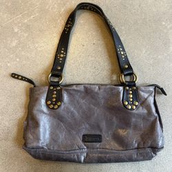 Ellington Leather Purse, Gray